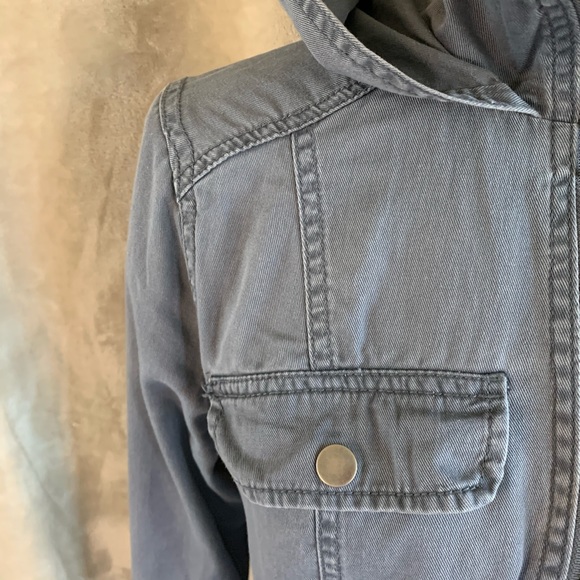 Grey Utility Jacket with Hood Zipper MOSSIMO - Picture 3 of 16